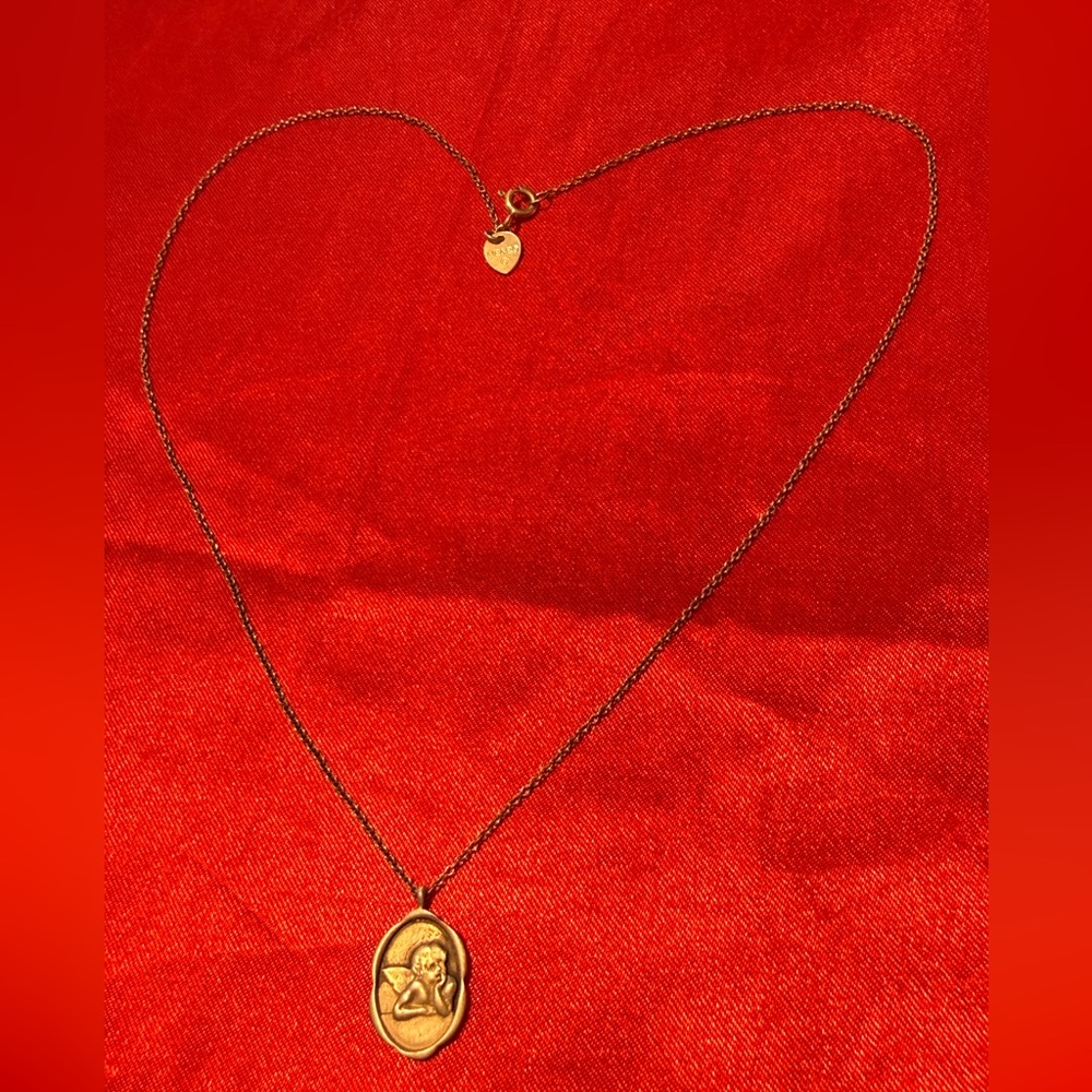 WOW POSHMARK Authentic NWOT Me&Ro Sterling Silver Angel Pendant Necklace & pouch - Picture 14 of 16